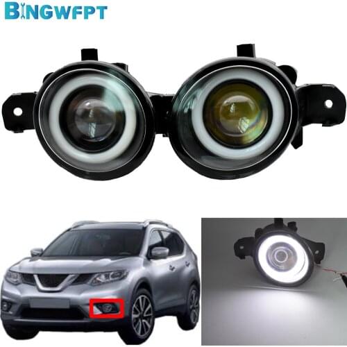 2X Daytime Running Light Fog Light For Nissan X-Trail Xtrail T32 2014- 2016 Fog Lamp DRL Car H11 12V LED Bulb