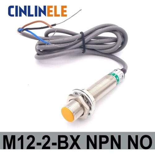M12 LJ12A3-2-Z/BX 2mm 6V-36V induction DC 2 NPN NO metal sensor inductive proximity switch Screen shield LJ8A3 sensor switch