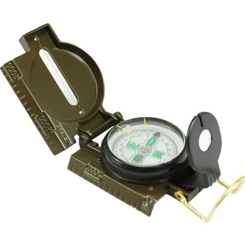 Outdoor Survival Compass, Car Compass Digital Multifunctional Metal Car, Mountaineering Camping Travel Compass Pointing North