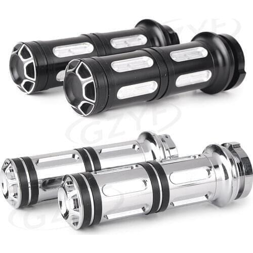 Motorcycle 2Pcs Hand Grips Handle Bar For Harley Davidson Dyna Touring 1996-1998 1999 2000 2001 2002 2003 2004 2005 2006 2007