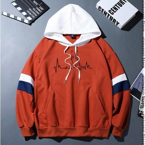 Men Women Heartbeat of Horse sports hoodies Style patchwork Cotton hoodies Cute Riding Horse unisex sweatshirts pullovers OT-606