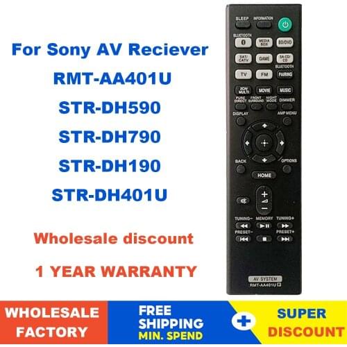 New RMT-AA401U Remote Control For Sony AV Multi Channel Reciever STR-DH590 STR-DH790 STR-DH401U STR-DH190 Fernbedienung