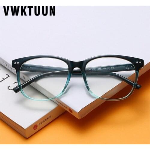 VWKTUUN Eye Glasses Frames Women Men Optical Glasses Frame Square Rivet Myopia Frame Star Direction Eyeglasses Frames
