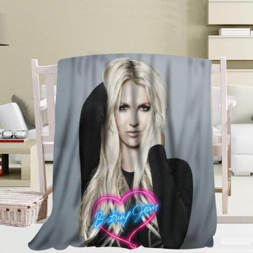 Custom Britney Spears Custom Travel BlanketsThrows on Sofa/Bed/Plane Travel Blankets 56x80inch 50X60inch 40X50inch