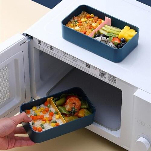 Japanese-style Heated Portable Lunch Box Leakproof Bento Box Durable Lunch Container Microwave Plastic Food Container