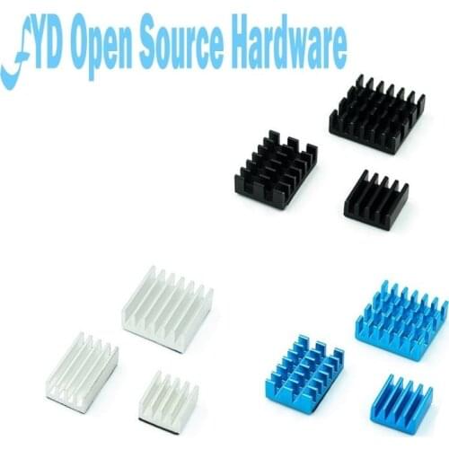 High quality Raspberry Pi 4B anodized color heat sink motherboard IC heat sink kit with adhesive SZFYDOSH