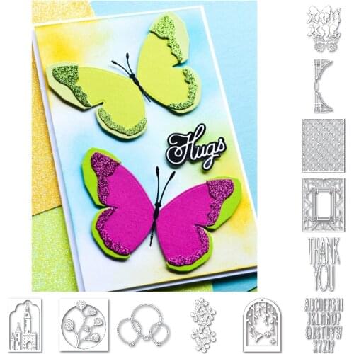Christmas Word Floral Castle Baloon Dies New Arrival 2021 Scrapbook Diary Decoration Stencil Embossing Template DIY Albums