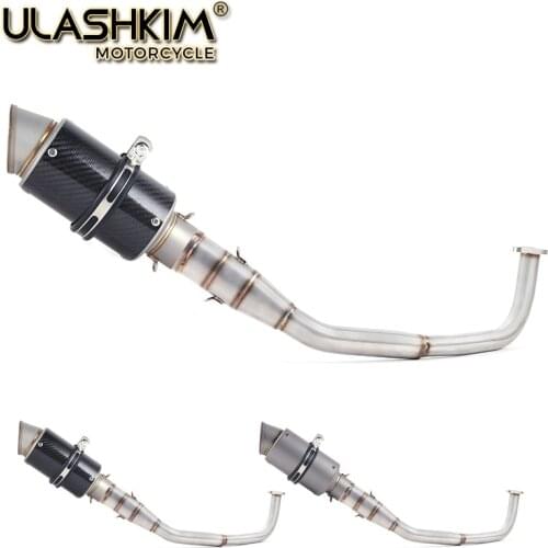 SH150 SH 125 150I Motorcycle Exhaust Mascape Full System Slip On Middle Link Pipe Muffler For Honda SH125 SH150i SH125i
