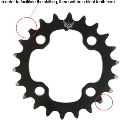 1pcs BCD-64mm Bike Crankset Chainring 7/8/9 Speed 22T Bicycle Repair Chain Ring Molybdenum Steel Magnetic Cycling Replace Parts