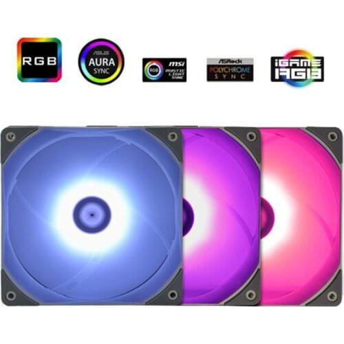 Thermalright 3in1 TL-C12R-L 120mm Reverse wind direction fan 12V/4pin RGB PC Computer case CPU cooling fans For MSI AURA sync