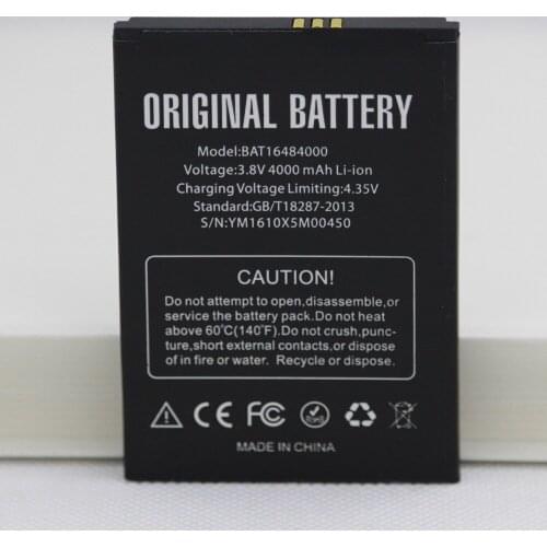 20pcs/lot BAT16484000 Internal Phone Battery For DOOGEE X5 Max BAT16484000 Pro 4000mah Mobile phone Lithium replacement Battery
