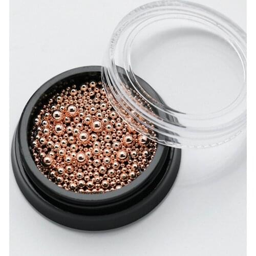 1 Box Nail Caviar Beads Nail Art Decoration Mini Glitter Micro Pearl Mini Bead Manicure Nail Art 3D Decoration