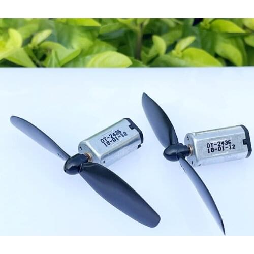 1Pair N30 Motor + Propellers DC 3.7V-7.4V 4.2V 6V 34000RPM Mini Electric Motors Engine High Speed Aircraft RC Drone Airplane