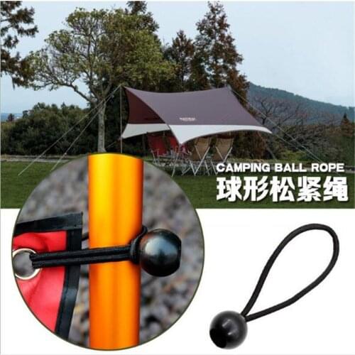 100 pcs Outdoor Camping Ball Rope Elastic Multi-function Tightening Belt Backpack Binding Belt Camping Rope