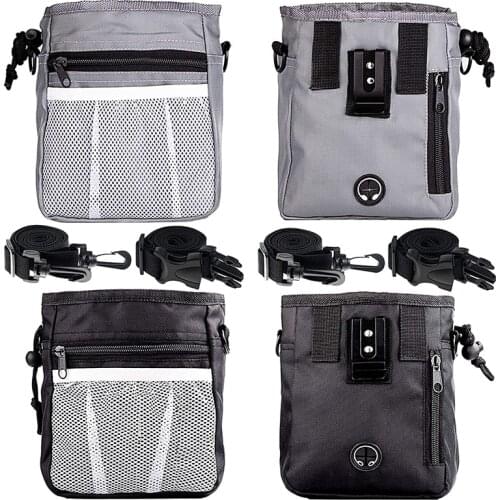 2 Pack Dog Treat Pouch, Dog Training Treat Pouch with Waist Shoulder Strap, 3 Ways to Wear, Easily Carries Toys, Kibble