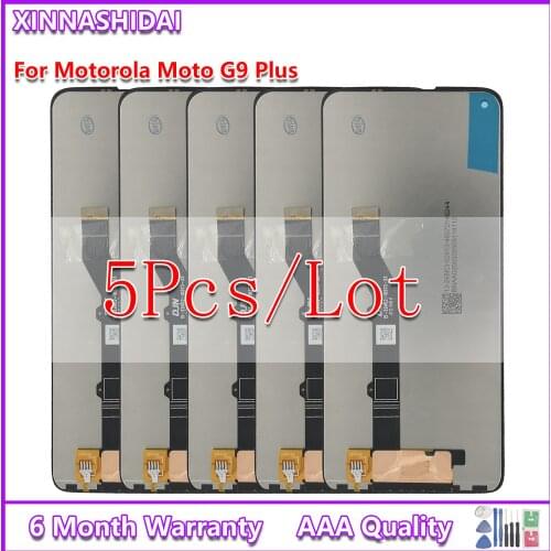 5PCS Tested 6.5'' For Motorola Moto G9 PLUS G9 Play Lcd Screen Display Touch Digitizer Assembly For Moto G9 Plus LCD Display