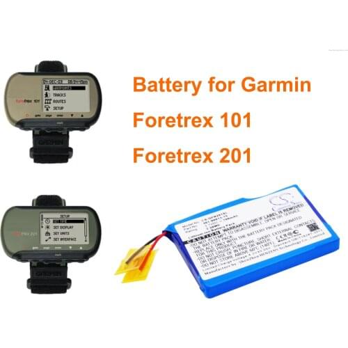 Cameron Sino 700mAh Battery 361-00013-15 for Garmin Foretrex 101, Foretrex 201