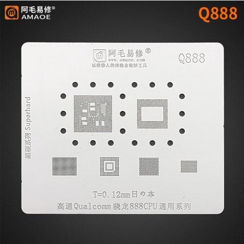 Amaoe High quality Chip BGA Reballing Stencil Kits Set Solder for Android Tin net