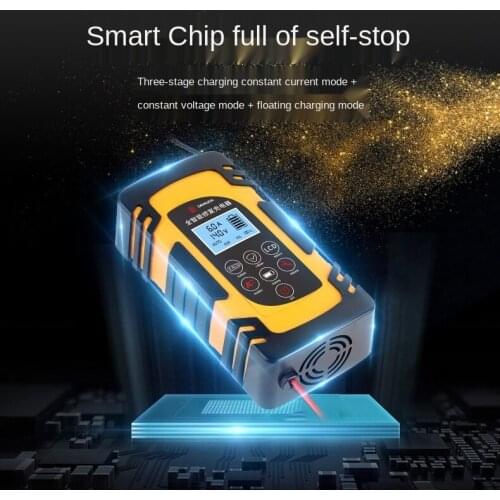 Auto Battery Charger 12V Lead Acid Battery 24V Intelligent Pulse Repair Motor Forklift Fully Automatic