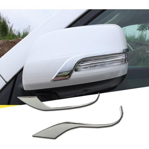 Car Accessories ABS Chrome For Toyota Land Cruiser LC200 2016 Rear View Side Rearview Mirror Trim Sticker