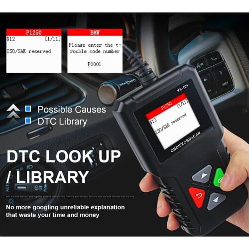 YA101 OBD2 Scanner for Car Check Engine Code Reader Automotive Diagnostic Tools USB Upgrade