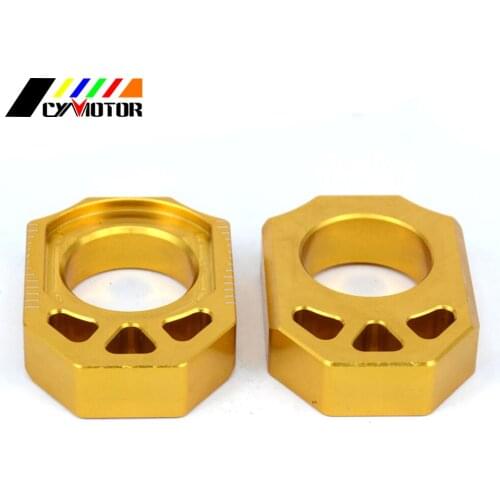 Motorcycle CNC Rear Adjuster Block Chain For SUZUKI RMZ250 2004-2016 RMZ450 2005-2016 RMZ 250 450 RMX450Z RMZ 450Z 2010-2015