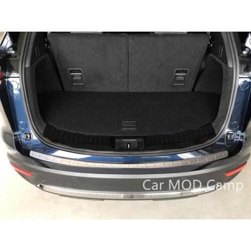For Mazda CX-9 CX9 2016 2017 2018 2019 Stainless Steel Outer Rear Bumper Protector Guard Plate Trim 1pcs Car Styling Accessories