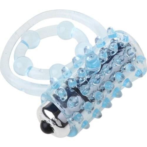 Double rings Vibrators cockring Ball loop Delay Premature Ejaculation Lock Fine Sex Toys product for Men