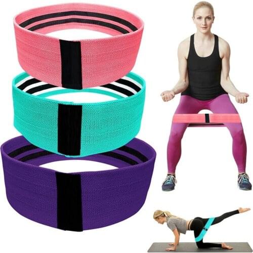 Non-slip Hip Resistance Bands Fitness Home Gym Workout Equipment Adjustable Hip Glute Band Fabric Thighs Leg Elastic Training
