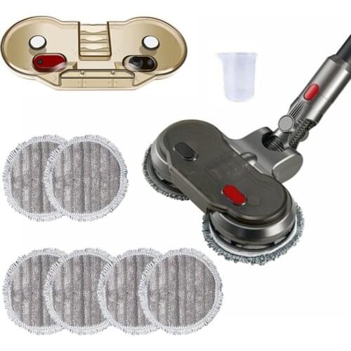 Electric Wet Dry Mopping Head For Dyson V7 V8 V10 V11 Replaceable Parts With Water Tank Mop Head Mop Pads Water Cup Tool