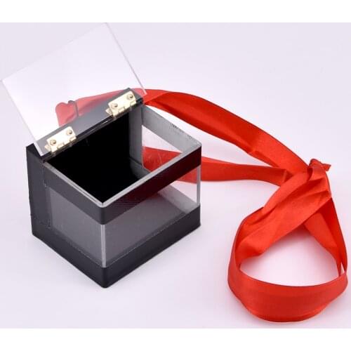 The Crystal Clear Switching Box Magic Tricks Amazing Close Up Magic Prediction Box Magic Accessories Illusion Gimmick Props