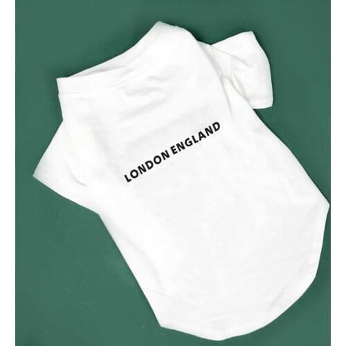 Summer Dog Tshirt for Small Medium Dogs Cool Cotton Schnauzer Clothing Shih Tzu Clothes Dogs Pets Costume PDC001