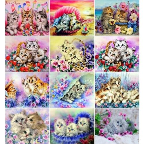 AZQSD 40x50cm Oil Painting By Numbers Animal Drawing On Canvas DIY Unique Gift Coloring By Numbers Cat Home Bedroom Wall Artwork