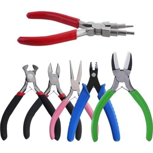 8 Kinds Jewelry Making Starter Kit Earrings Necklace Findings DIY Beads Plier Tools Set Earrings Necklace Making Pliers Set