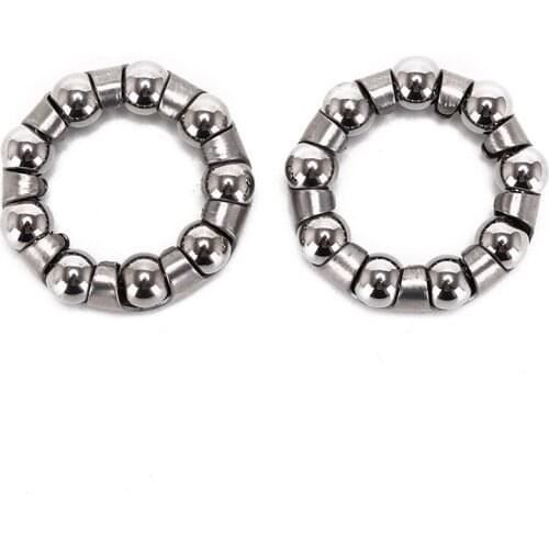 New 2 x Bike Cycling Shafts Bicycle Rear Wheel Axle 1/4 Inch x 9 Ball Bearing Cages