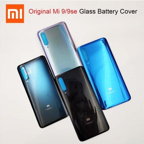 Original XiaoMi Replacement Battery Glass Cover For Xiaomi 9 SE Mi 9 9SE Rear Door Housing Phone Protective Back Case With Logo