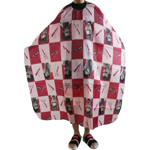Barber Cape Red Black Hairdressing Capes Hair Salon Waterproof Profession Barber Cutting Hair Hairdresser Apron Wrap Gown Tools