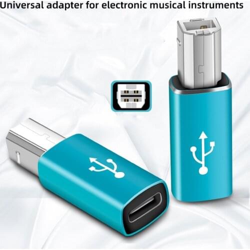 Type C to MIDI Plug Converter Type C to USB Midi Interface Connector Universal adapter for electronic musical instrument Printer