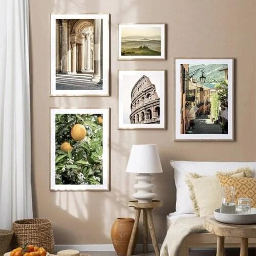 Landscape Wall Art Canvas Painting Building Poster Flower Print Plant Posters Mountain Prints Modern Wall Paintings Home Decor