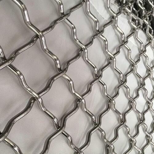 Metal Stainless steel SS304 copper bbq grill net crimped wire mesh screen