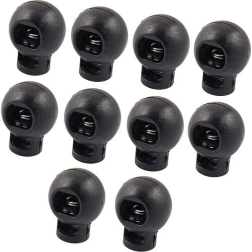 Spring Loaded Round Toggle Stop Cord Locks End 10 Pcs