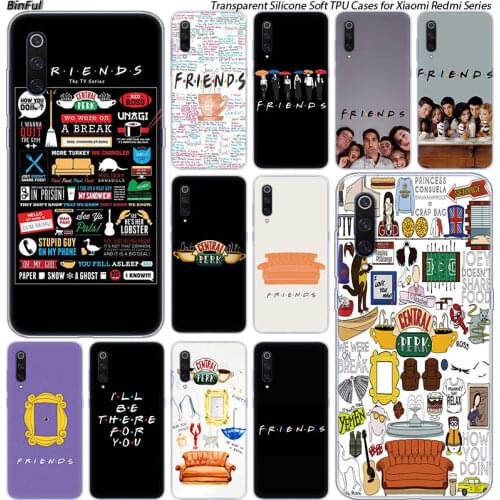 Friends Together Silicone Case For Xiaomi Pocophone F1 9T 9 9SE 8 A2 Lite A1 A2 Mix3 Redmi K20 7A Note 4 4X 5 6 7 Pro S2 Cover