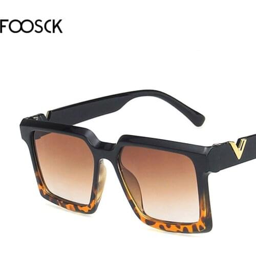 2021 Oversized Sunglasses Women Luxury Brand Newest Designer Gradient Sun Glasses Big Frame Vintage Eyewear UV400