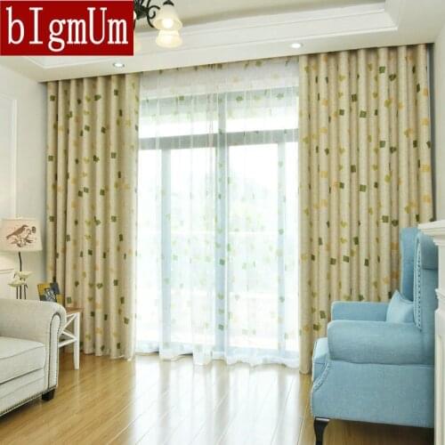 Modern Semi-shade Curtains For living Room Simple Blackout Thicker Blinds Window Curtain Fabrics Drapes For Bedroom Custom Made