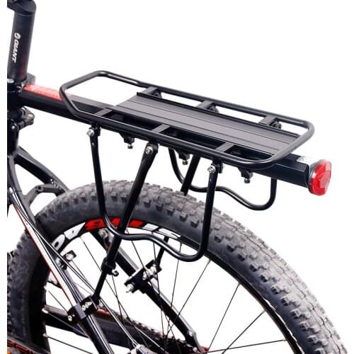 20-29inch Bicycle Luggage Carrier Cargo Rear Rack Shelf Cycling Seatpost Bag Holder Stand for bikes with Install Tools Rear Rack
