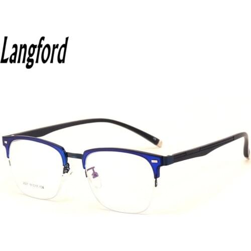 Vintage eyeglasses frame men optical glasses woman eyeware flexible spectacle frames designs big glasses half frame 2027