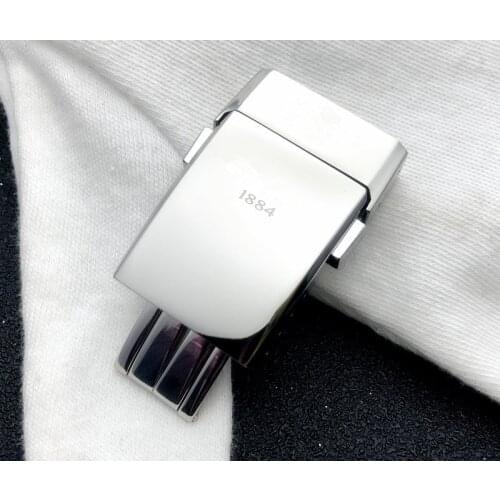 Top quality Thick Stainess Steel Buckle for Breitling Watchband 20*20mm Polishing Double Click Clasp Men Watch strap logo on