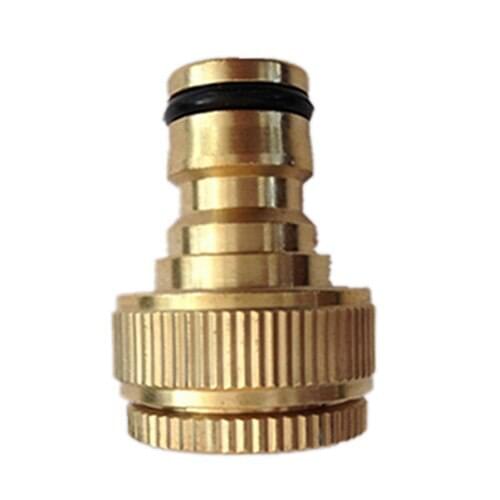 1PCS 1/2 "3/4" 16mm Hose Pure Brass Faucets Standard Connector Washing Machine Gun Quick Connect Fitting Pipe Connections
