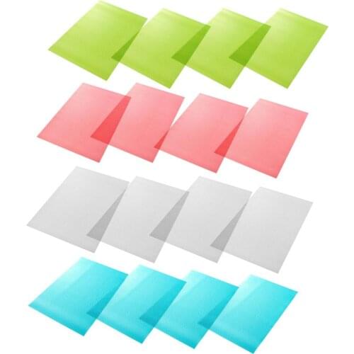16 PCS Refrigerator Liners Washable Fridge Pads Waterproof Non-Slip For Glass Shelves Drawer Cupboard Non Slip Durable Practical