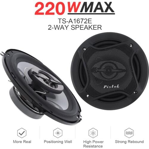 1Pair 6 Inch 16cm 500W 4 Way Car Coaxial Auto Music Stereo Full Range Frequency Hifi Speakers Non-destructive Installation